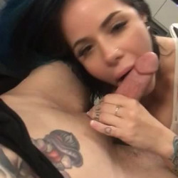 laika sucks dick and takes it to the face! #snapchat