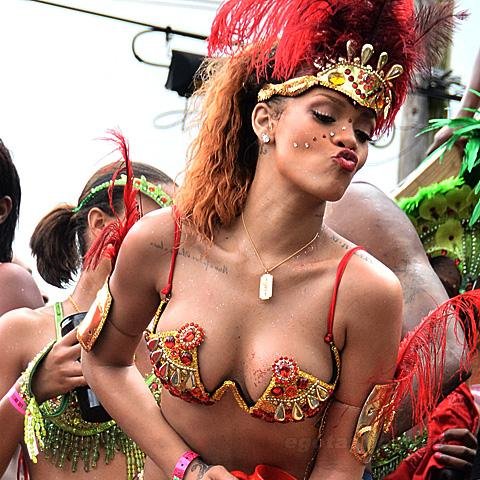Rihanna Bikini Tease Barbados Festival Photos Leaked #98y0Xx86