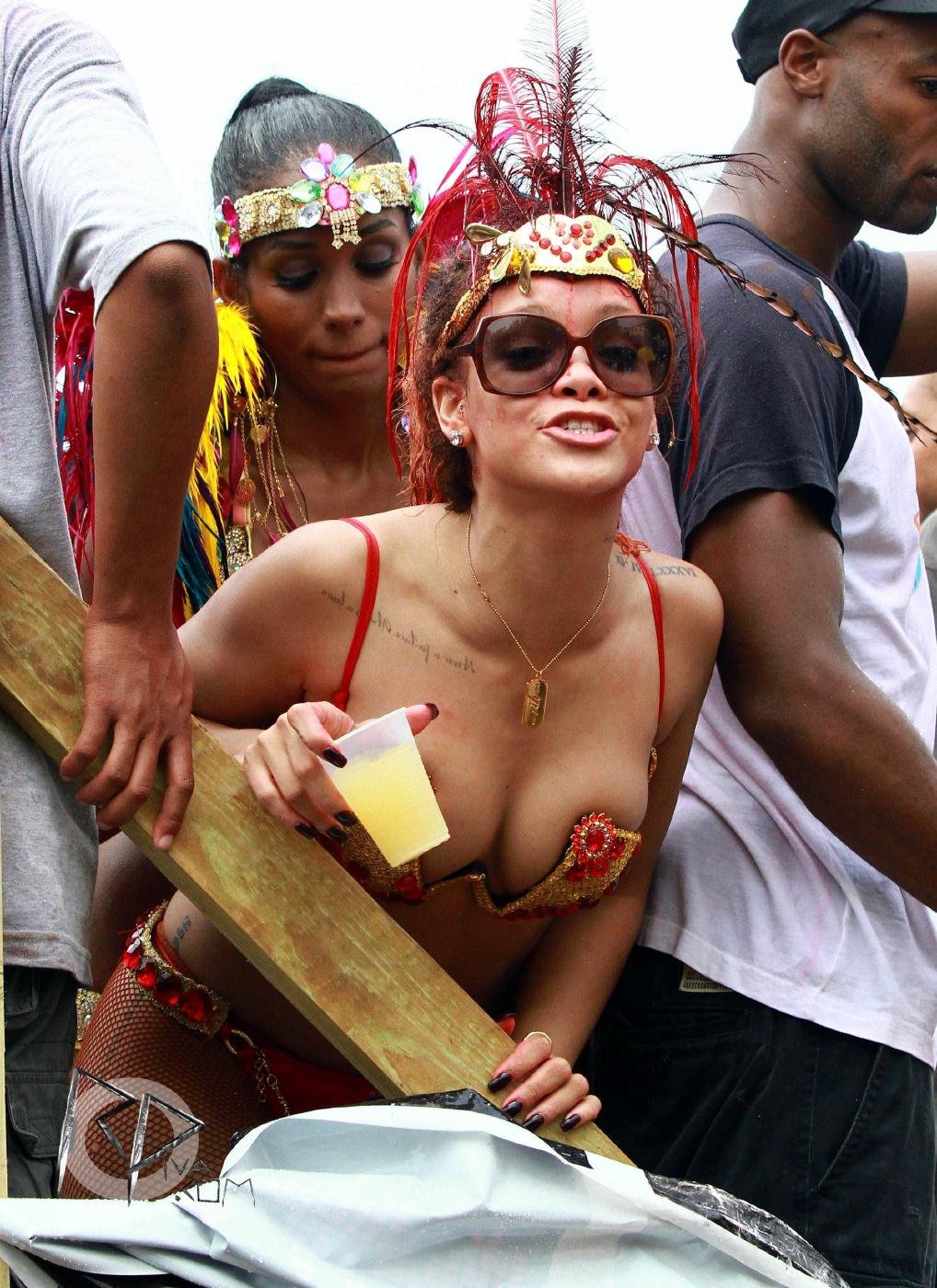 Rihanna Bikini Tease Barbados Festival Photos Leaked #BboWBbmV