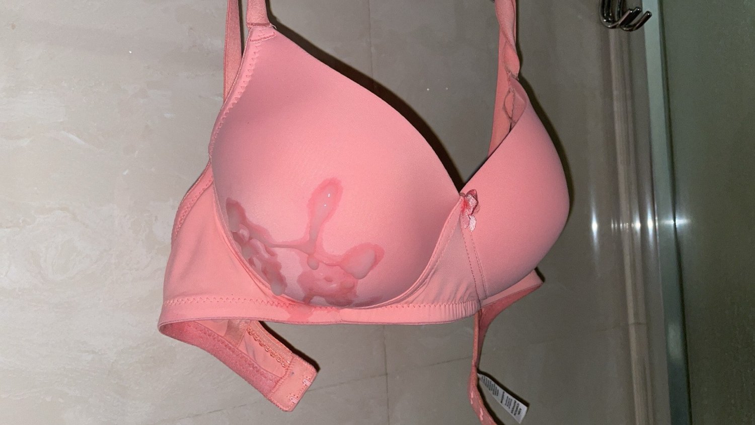 blasted my thick load of gf&apos;s sexy 32C <b>pink</b> <b>bra</b> 💦 #0LrKNKaf.